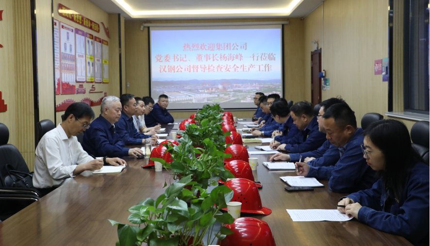 楊海峰到漢鋼公司開展安全履職 楊海峰到漢鋼公司開展安全履職