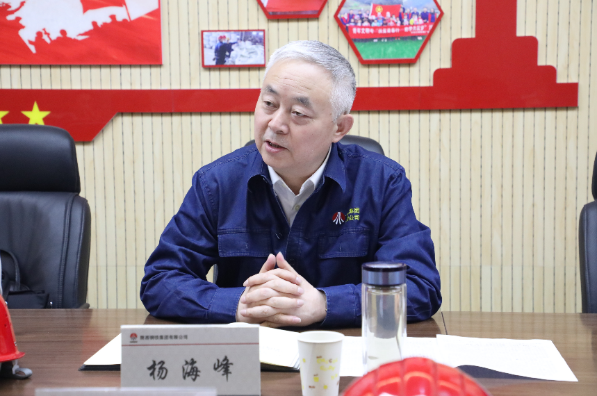 楊海峰到漢鋼公司開展安全履職 楊海峰到漢鋼公司開展安全履職