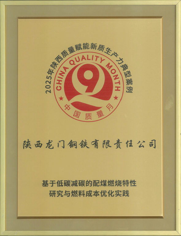 質量賦能新質生產力!龍鋼公司再獲省級殊榮 質量賦能新質生產力!龍鋼公司再獲省級殊榮